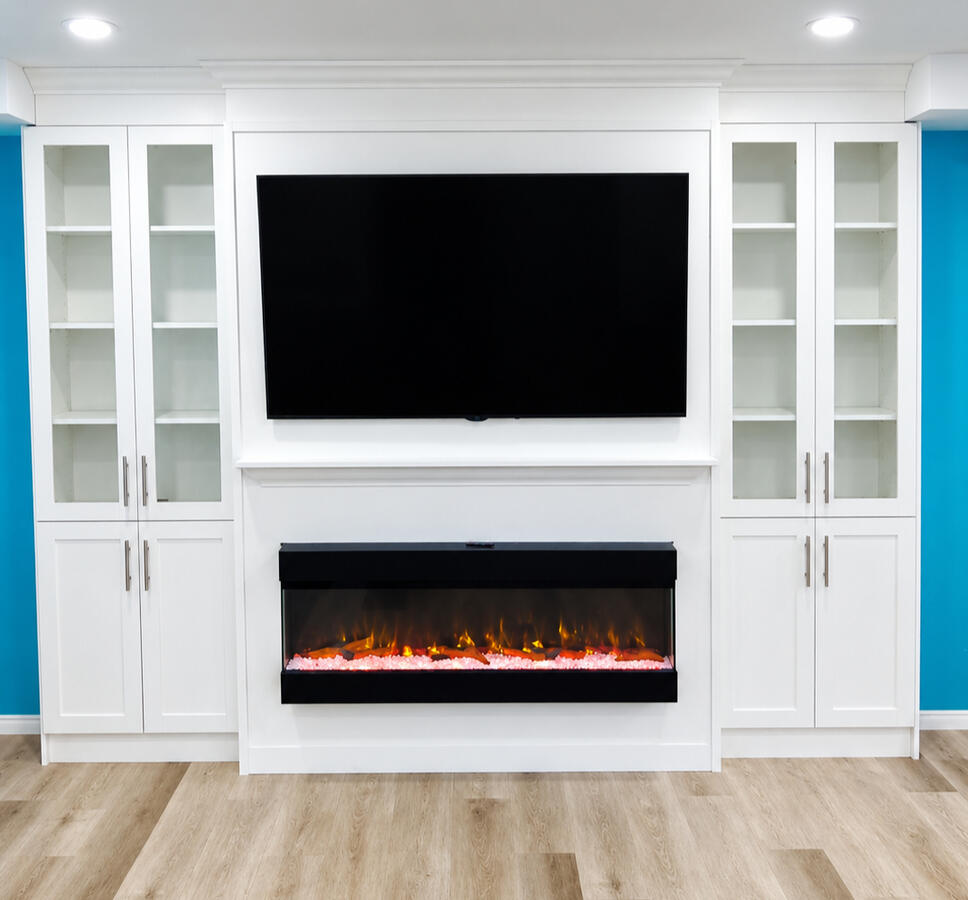 Fireplace With Custom Built-ins